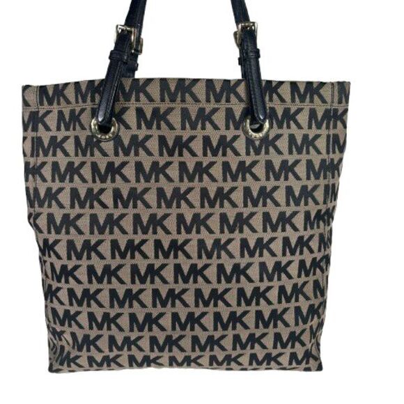 Michael Kors Jet Set North South Signature Shopper Tote Shoulder Bag Purse $198 - Picture 3 of 16